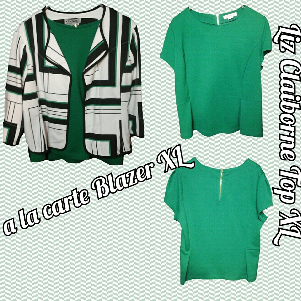 Two Piece Top And Blazer XL